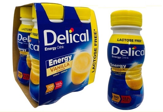 Sữa Delical Nắp Vàng 200ml Của Pháp Dành Cho Người Ung Thư, Suy Mòn